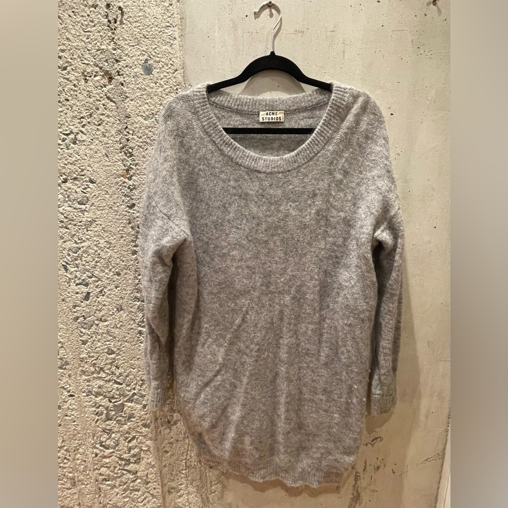 ACNE STUDIOS Gray Mohair Sweater